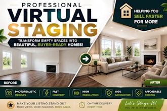 convert empty property photos into luxury staged interiors