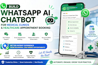 build whatsapp ai chatbot for medical clinics healthcare appointment booking