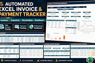 build an automated excel invoice and payment tracker dashboard