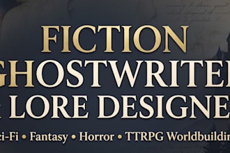 write your fiction, characters, and world lore