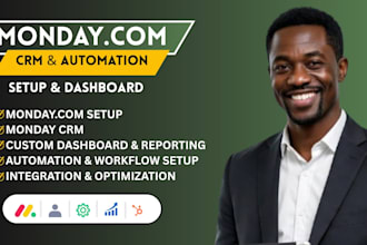 setup monday CRM monday automation API integration project management monday com