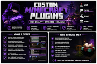 develop a custom minecraft paper, spigot or bukkit plugin