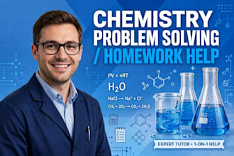 solve your chemistry problems and explain