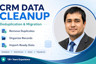 clean, deduplicate and organise your CRM data