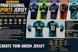design professional sports jersey and sublimation apparel
