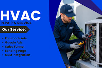 build an hvac leads generation system with google ads and landing page