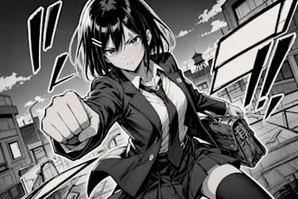 create engaging manga comic pages with backgrounds