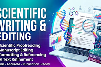 provide scientific writing, proofreading, and editing