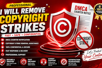 professionally remove copyright strikes