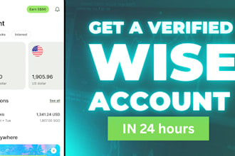 create verified wise account personal and business grey