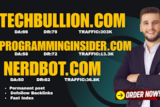 do guest post on techbullion , programminginsider , nerdbot
