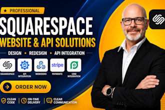 build squarespace website, squarespace API, design, redesign, API integration