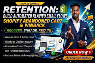 setup klaviyo email flows and shopify abandoned cart automation