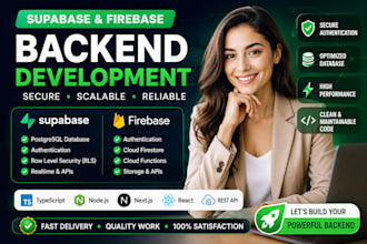 build supabase firebase backend API authentication and database