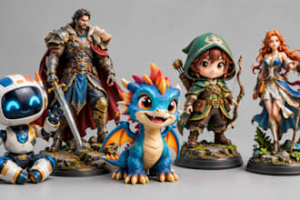 design and paint your 3d model for multicolor 3d printing