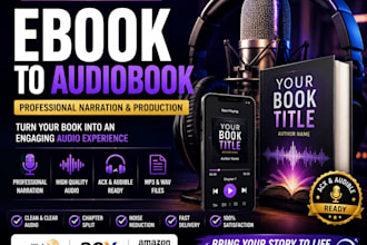 produce professional audiobook narration and convert your ebook into audio