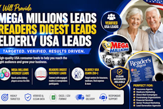do mega millions leads readers digest leads elderly usa lead