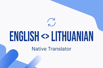 translate english to lithuanian and lithuanian to english natively and fast