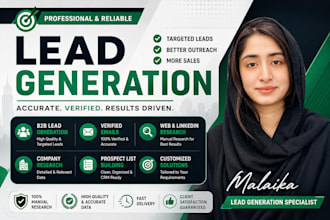 do b2b lead generation, email list building and web research