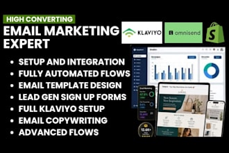 setup shopify klaviyo omnisend email marketing automation newsletter campaign