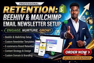 setup beehiiv publication and mailchimp email newsletter templates