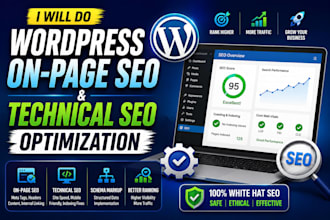 do wordpress on page and technical SEO optimization with yoast rankmath