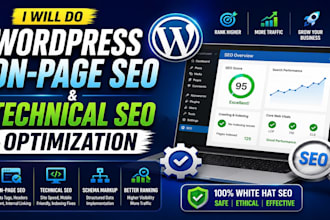 do wordpress on page and technical SEO with yoast rankmath