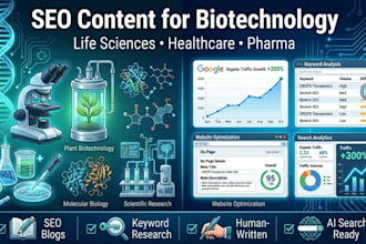 write SEO content for biotechnology, life sciences and healthcare