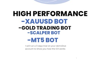 install high performance gold trading bot,gold bot, gold ea,xauusd bot,xauusd ea