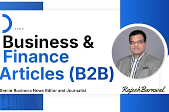 write expert b2b business and finance articles and blogs