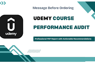 review, audit and optimize your udemy course