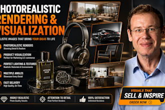 create photorealistic 3d product rendering visualization for amazon or ecommerce