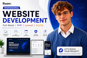 do website development as full stack web front end, backend developer