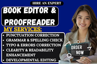 professionally proofread and edit your document for grammar and clarity
