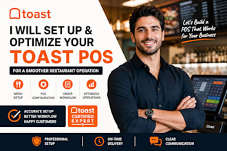 set up toast pos restaurant pos system, menu configuration