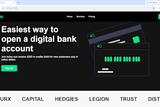 create a modern responsive frontend website