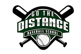 design glamorous modern baseball player logo