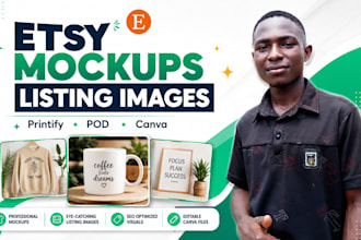design etsy mockup, listing images, printify product mockup, etsy SEO