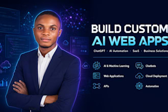 build custom ai website or ai powered web application