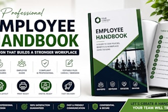 design employee handbook HR manual company handbook and policy manual