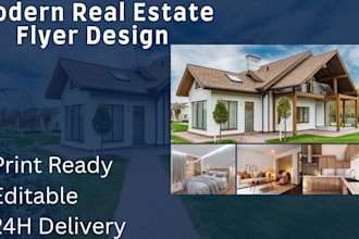 design a modern real estate flyer for your property