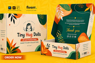 design product packaging, supplement label, pouch and box design for your brand