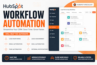 create hubspot workflow automation for sales and marketing