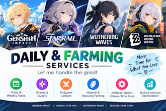 help you in genshin, hsr, wuwa and zzz dailies
