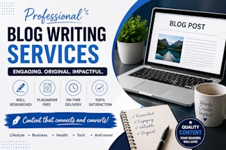 write engaging blog post and articles in english