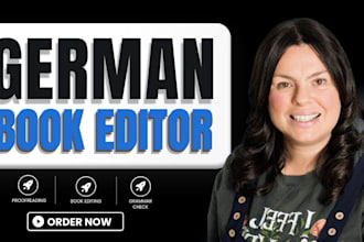 natively proofread and edit german text, german book as a german proofreader