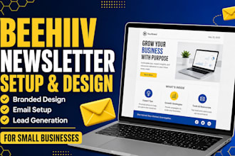 beehiiv newsletter setup newsletter design small business and local business