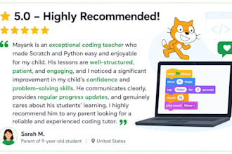 teach scratch coding to kids ages 5 to 18 online