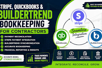 integrate stripe, buildertrend qb bookkeeping for contractors with payment recon