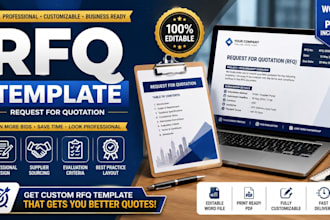 create a professional rfq, rfp template for your business